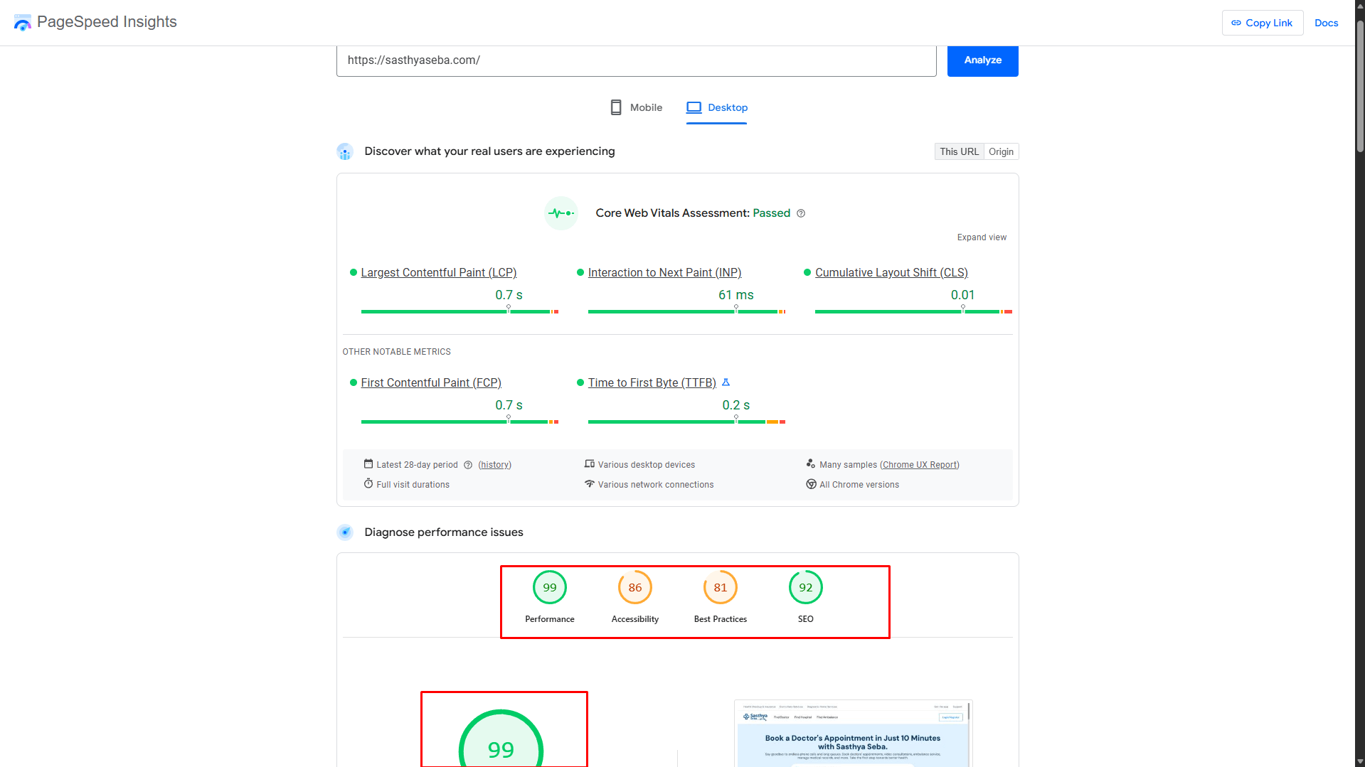 SEO Results