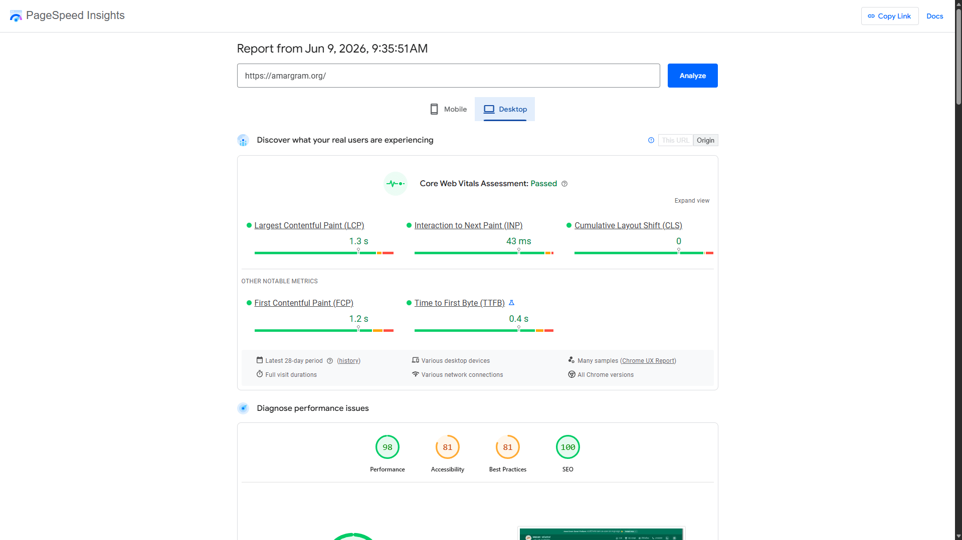 SEO Results