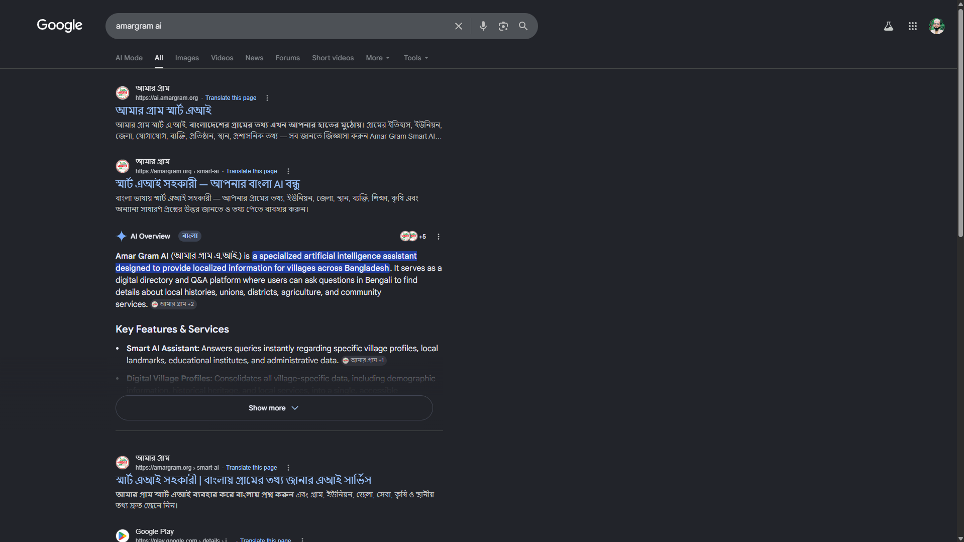 SEO Results